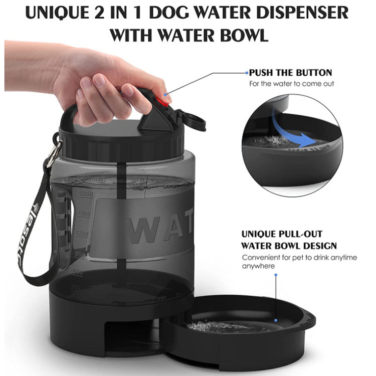 Dogs And Cats Large Capacity Drinking Water Bottle